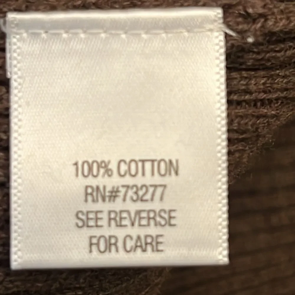 Sonoma Brown 100% Cotton Button-Down Cardigan | Size Medium - Picture 7 of 7